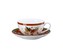 Vánoční hrnek s podšálkem na cappuccino/ čaj Veselé Vánoce, 430ml červený Rosenthal