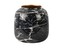 Váza mramorová malá černá Marble Present Time