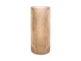 Skleněná váza Allure Straight L 30 cm L pískově hnědá Present Time