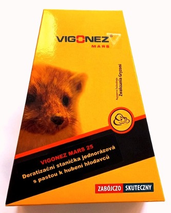 Vigonez DERATIZAČNÍ STANIČKA VIGONEZ MARS 25 Pasta k hubení hlodavců 150g