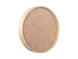 Nástěnné hodiny Sencillo 40cm růžová Karlsson