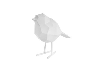Soška ptáka bird small 17 cm bílý Present Time