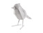 Soška ptáka bird marble L 24 cm bílá mramorová Present Time