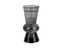 Skleněný svícen Crystal Art Duo Cone černý 12 cm Present Time
