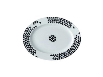 Oválný talíř Rosenthal Magic Garden Black Seeds, Ø 32 cm Rosenthal