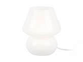 Stolní lampa sklo Vintage bílá Leitmotiv