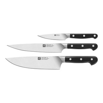 ZWILLING sada nožů, 3 kusy, nerezová ocel, kuchařský 20 cm, plátkovací 20 cm, špikovací 10 cm - Pro ZWILLING sada nožů, 3 kusy, nerezová ocel, kuchařský 20 cm, plátkovací 20 cm, špikovací 10 cm - Pro