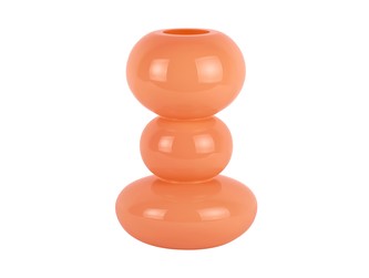 Váza Bubliny Skleněná velká oranžová Present Time