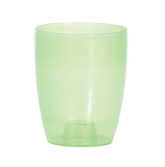 Květináč na orchideje 13 cm Coubi Orchid zelený průhledný, matný