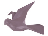 Nástěnná dekorace Origami letící pták L 25,3 cm tmavě fialový Present Time