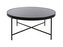 Velký kulatý konferenční černý stolek se skleněnou deskou Smooth XL 82cm Leitmotiv