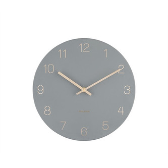 Nástěnné hodiny Charm 40 cm světle šedé Karlsson