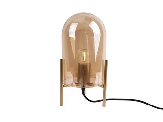 Stolní lampa Glass Bell hnědá Leitmotiv