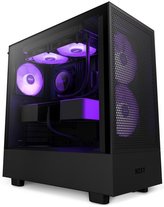 NZXT skříň H5 Flow RGB edition / 2x120 mm fan / USB 3.0 / USB-C 3.1 / RGB / průhledná bočnice / mesh panel / černá