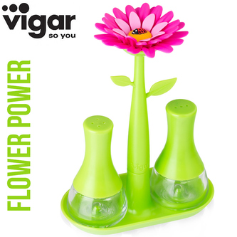 Solnička a pepřenka kytka Flower Power VIGAR