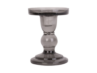Skleněný svícen Glass Art M černý 11,5 cm Present Time