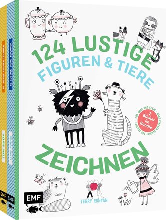 124 lustige Figuren und Tiere zeichnen