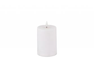 LED svíčka 17,5x9,8 cm bílá matná