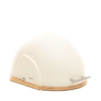 Chlebník | DARVIN | kulatý béžový | 37x26x22 cm | Homla