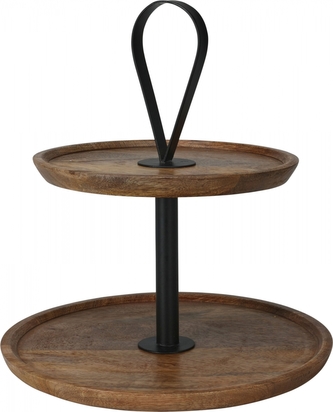 Dvoupatrový etažér Mango 32x28 cm