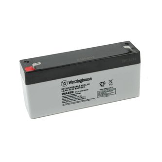 Olověný akumulátor 6V, 3,2Ah, 2x faston 4,8mm, 61x35x134 mm