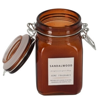 Vonná svíčka ve skle 11,7x6,4 cm santalové dřevo