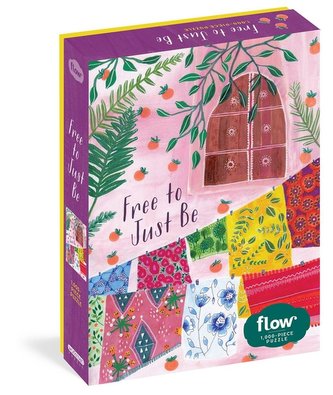 Free to Just Be 1,000-Piece Puzzle: (Flow) for Adults Families Picture Quote Mindfulness Game Gift Jigsaw 26 3/8" X 18 7/8"
