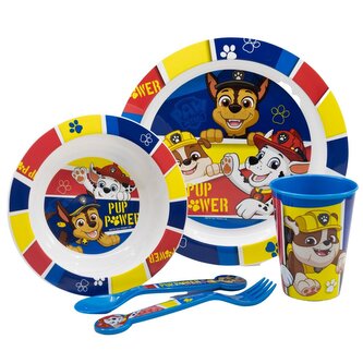 Dětská jídelná sada 5 ks - Paw Patrol Pup Power Dětská jídelná sada 5 ks - Paw Patrol Pup Power