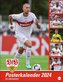 VfB Stuttgart Posterkalender 2024. Die Fußballstars im Poster-Format. Wandkalender mit den besten Spielerfotos des VfB Stuttgart