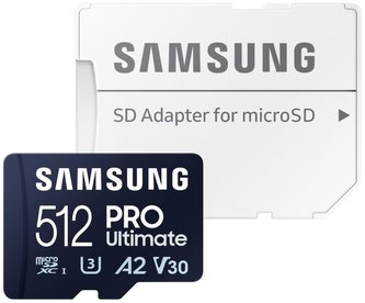 Samsung micro SDXC 512GB PRO Ultimate + SD adaptér