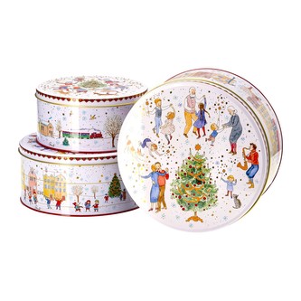 Vánoční sada 3 plechových dóz na cukroví, Christmas Sounds Rosenthal