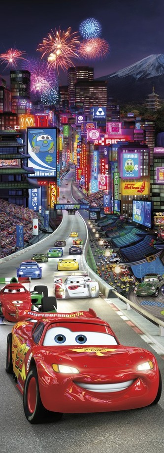 Komar papírová fototapeta 1-404 Disney Cars Tokyo, 73 x 202 cm