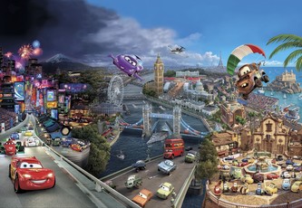 Komar papírová fototapeta 8-400 Cars World, 368 x 254 cm