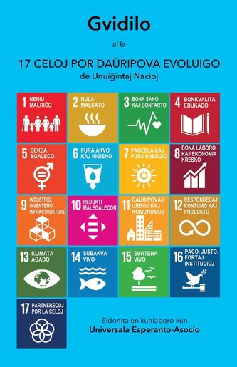 Gvidilo al la 17 Celoj por Daŭripova Evoluigo de Unuiĝintaj Nacioj (en Esperanto)