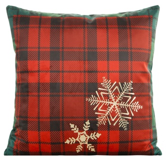 Vánoční polštář MERRY SW 01 červená 45x45 cm mikrovlákno MyBestHome