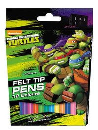 Pisaki 12 kolorów Turtles
