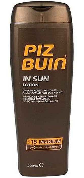 PIZ BUIN In Sun Opalovací přípravek na tělo Moisturising Lotion SPF15 200 ml unisex PIZ BUIN In Sun Opalovací přípravek na tělo Moisturising Lotion SPF15 200 ml unisex
