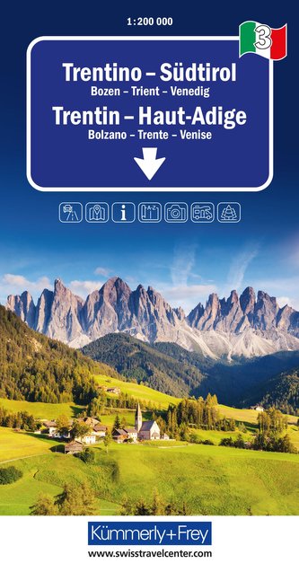 Trentino - Südtirol Nr. 03 Regionalstrassenkarte 1:200 000