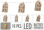 LED girlanda 10x domeček, délka 150 cm