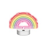 Neolia dekorativní LED neon na stojanu Duha barevná