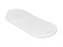 Matrace do kočárku z paměťové pěny s polštářkem 75x30 cm Airknit White