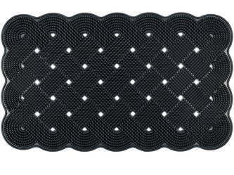 Gumová rohožka - předložka SCRAPER černá 40x60 cm MultiDecor