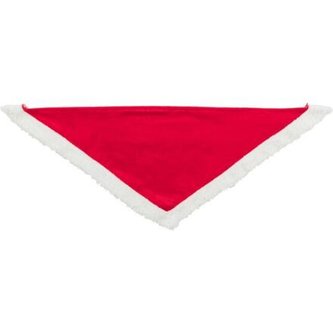 Xmas NECKERCHIEF - vánoční sametový šátek, 55 cm, červená