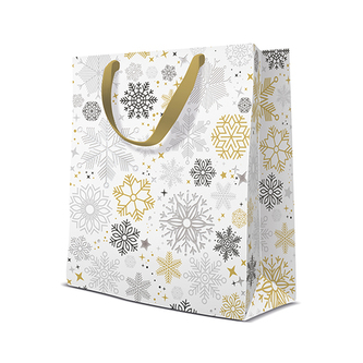 Dárková taška PAW Metallic Snowflakes
