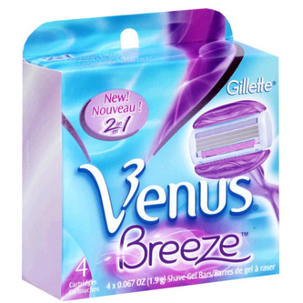 Gillette Venus Náhradné brit Breeze 4 ks pre ženy