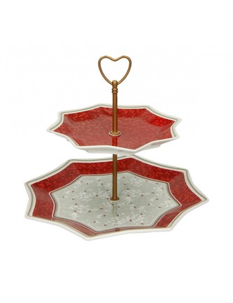 Vánoční patrový tác/ etažer ve tvaru hvězdy Connubio BRANDANI