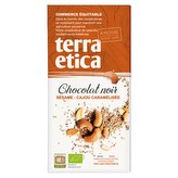 Terra Etica Bio hořká čokoláda se sezamem a karamelizovanými kešu, 100 g