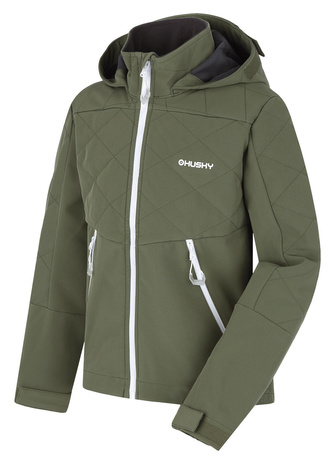 Dětská softshell bunda Salex K khaki - 152
