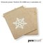 Woreczki jutowe eco z nadrukiem 20x15cm 2szt