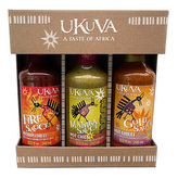 Ukuva Dárkový Trio set omáček z Jižní Afriky, 3x240 ml